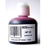 purpurový inkoust 50ml pro HP 22 (HP C9352)